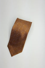 Load image into Gallery viewer, LANVIN Gold Swirls 100% Silk Tie (58&quot;)-LANVIN-The Freperie
