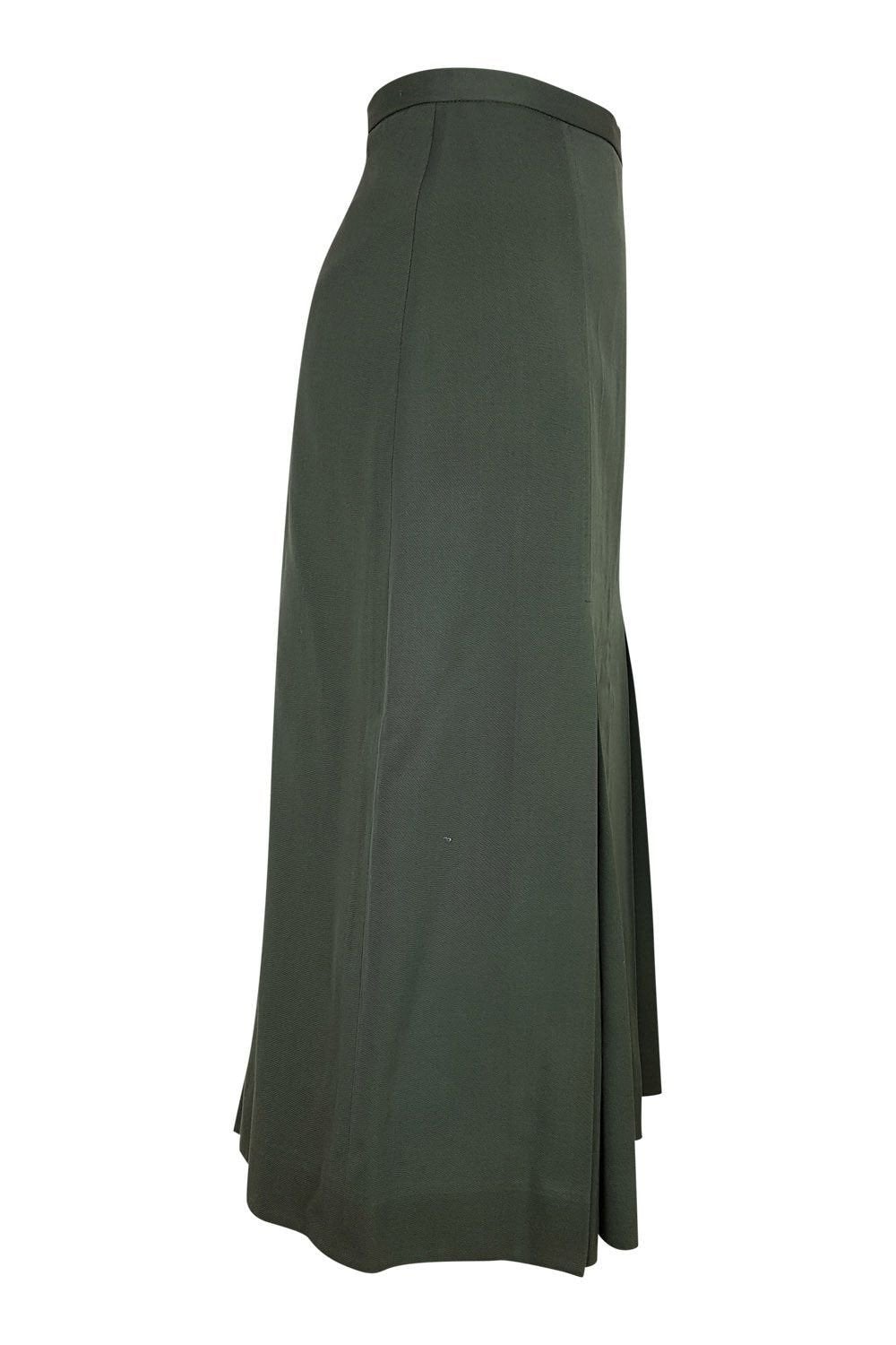 LANVIN Vintage Cotton Pencil Skirt (34)-LANVIN-The Freperie