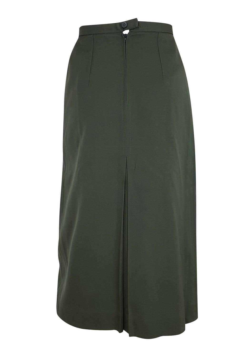 LANVIN Vintage Cotton Pencil Skirt (34)-LANVIN-The Freperie