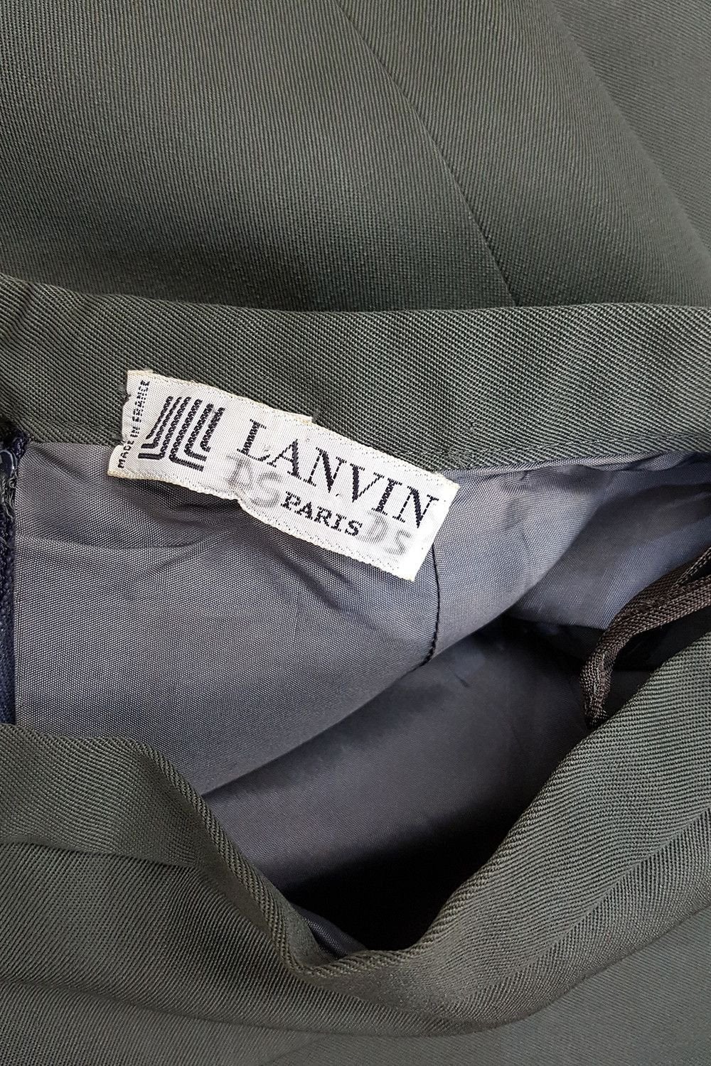LANVIN Vintage Cotton Pencil Skirt (34)-LANVIN-The Freperie