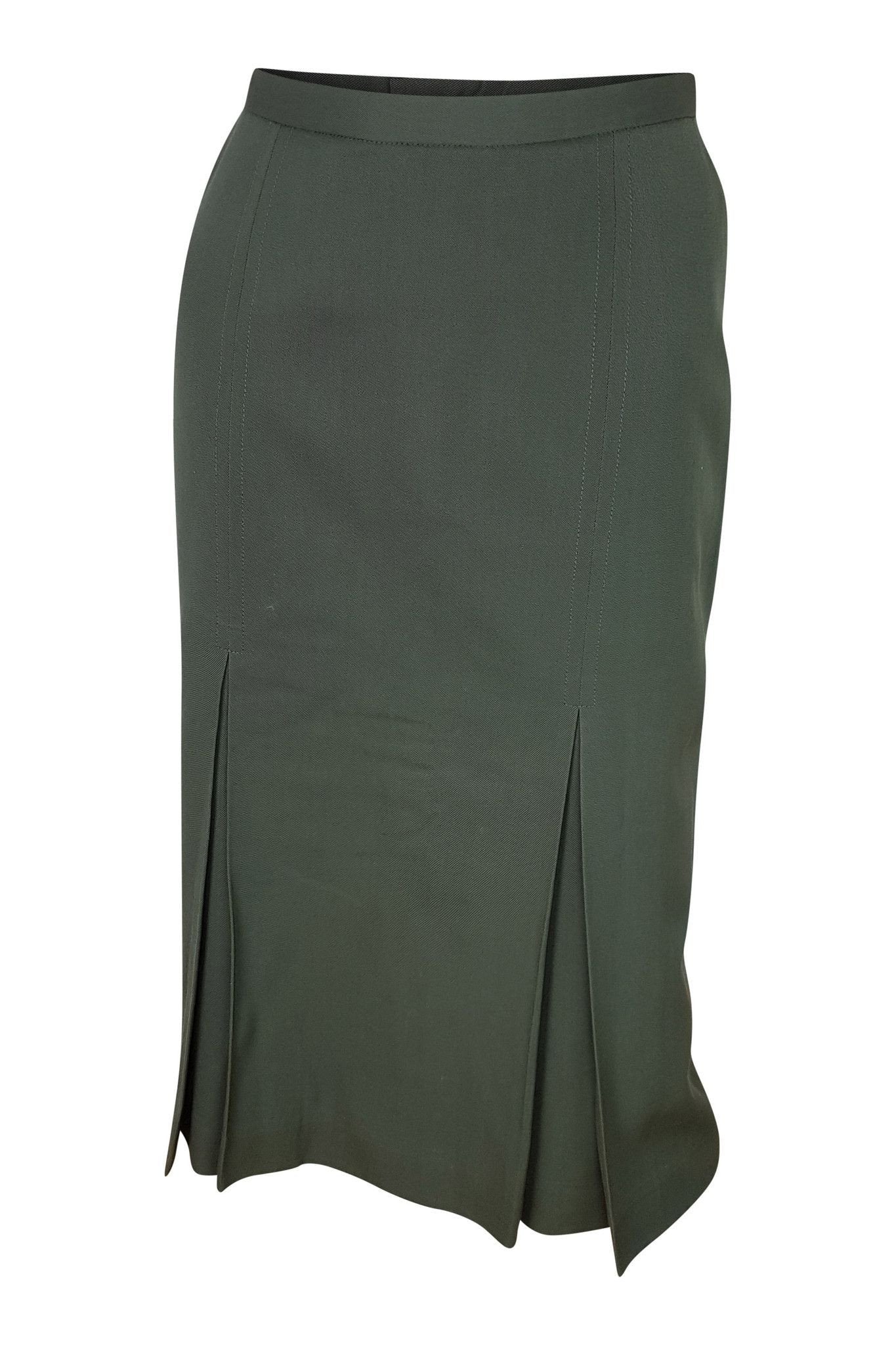 LANVIN Vintage Cotton Pencil Skirt (34)-LANVIN-The Freperie