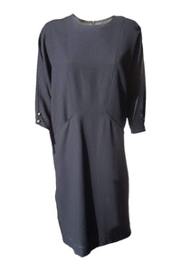 LEROSE Vintage Black Oversized Dress-Lerose-The Freperie