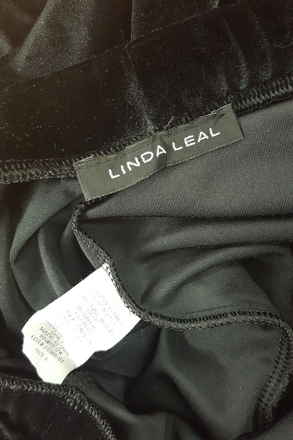 LINDA LEAL Velvet Wide Leg Trousers (12)-Linda Leal-The Freperie