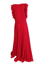 Load image into Gallery viewer, LIU JO Milano Red Scarlet Abito Lungo Maxi Dress (IT 42)-Liu Jo-The Freperie
