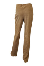 Load image into Gallery viewer, LOEWE Tan Suede Straight Leg Trousers (38)-Loewe-The Freperie
