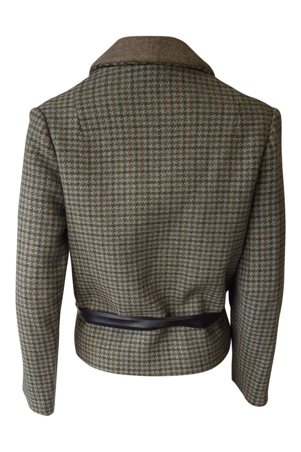 LONDON MAID Vintage Tweed Green Wool Jacket-London Maid-The Freperie