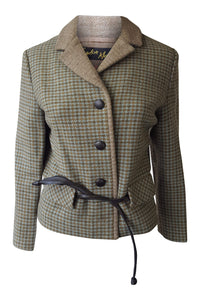 LONDON MAID Vintage Tweed Green Wool Jacket-London Maid-The Freperie