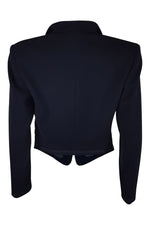 Load image into Gallery viewer, LORETTA DI LORENZO Black Fitted Embroidered Jacket (IT 40)-Loretta Di Lorenzo-The Freperie
