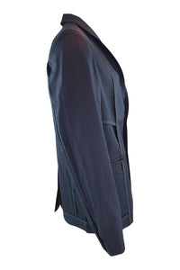 LOU DALTON SS14 Black 100% Wool Single Breasted Lightweight Blazer (52/XL)-Lou Dalton-The Freperie