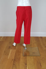 Load image into Gallery viewer, LOVE MOSCHINO Cherry Red Capri Trousers (UK 10)-Moschino-The Freperie
