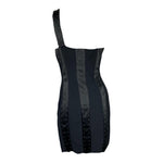 Load image into Gallery viewer, Laundry by Shelli Segal Black Studded Bodycon Mini Dress US 6 | UK 10-The Freperie
