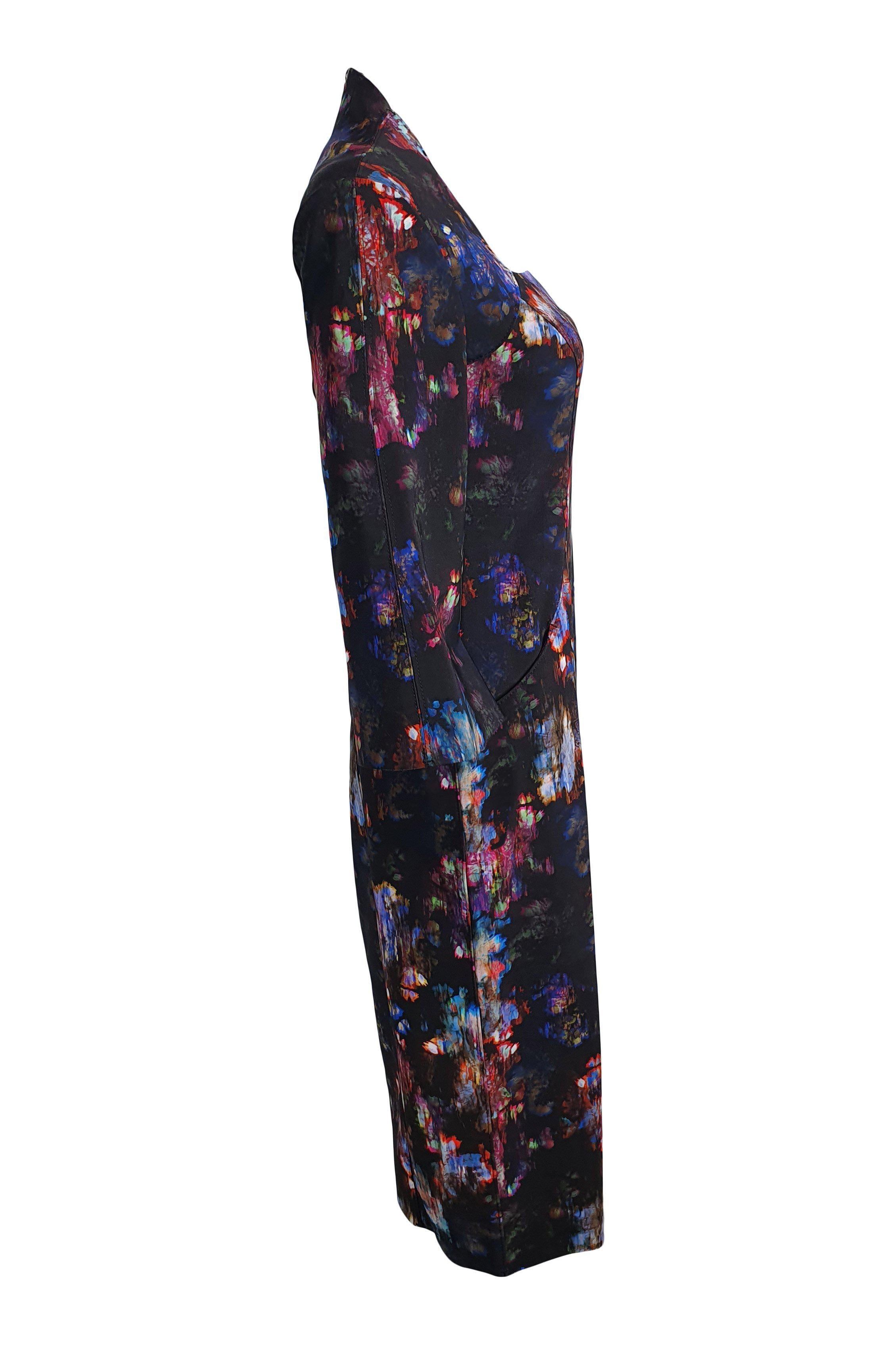 M2057 Maria Pinto Black Hidden Flowers Marguerite Dress (S)-Maria Pinto-The Freperie