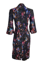 Load image into Gallery viewer, M2057 Maria Pinto Black Hidden Flowers Marguerite Dress (S)-Maria Pinto-The Freperie
