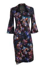 Load image into Gallery viewer, M2057 Maria Pinto Black Hidden Flowers Marguerite Dress (S)-Maria Pinto-The Freperie
