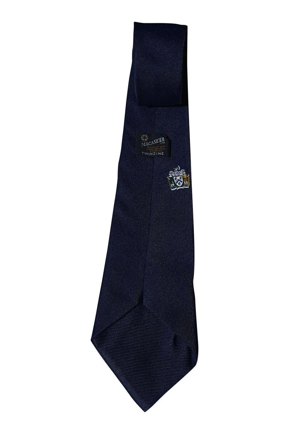 MACASETA Solid Navy Blue Neck Tie (54")-Macaseta-The Freperie