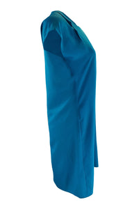 MAISON MARTIN MARGIELA 2014 Blue Asymmetric Shift Dress (IT 38)-Maison Martin Margiela-The Freperie