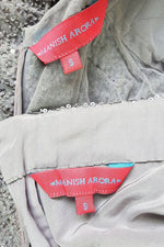 Load image into Gallery viewer, MANISH ARORA Grey Silk and Sequin Skirt Suit (S)-Manish Arora-The Freperie
