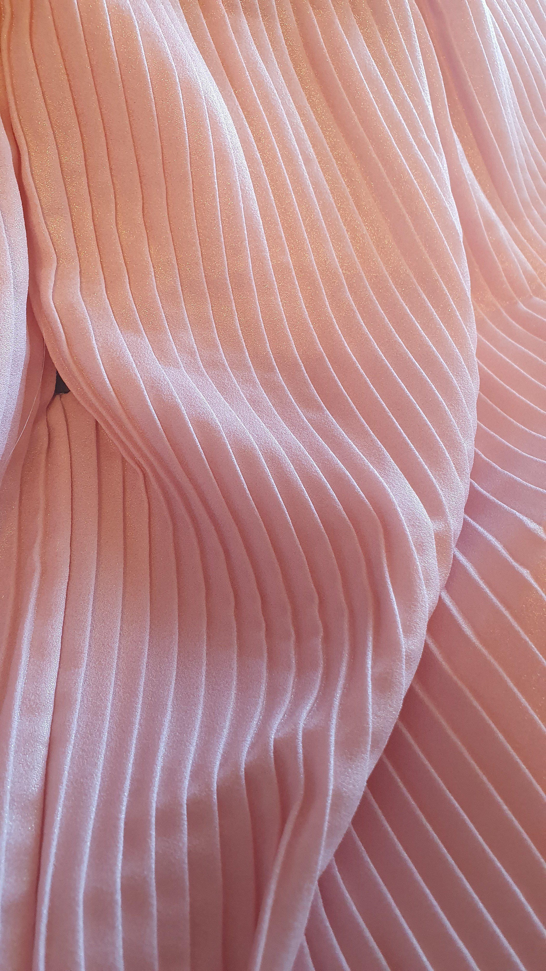 MANOUSH Women's Baby Pink Pleated Cocktail Mini Dress (38)-The Freperie