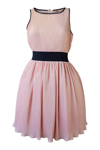 MANOUSH Women's Baby Pink Pleated Cocktail Mini Dress (38)-Manoush-The Freperie