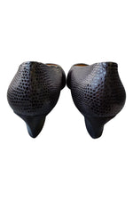 Load image into Gallery viewer, MAUD FRIZON Black Mid Heel Leather Court Shoes (39.5)-Maud Frizon-The Freperie
