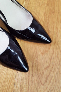 MICHAEL KORS Elisa Patent Leather Stiletto Heels (38.5)-Michael Kors-The Freperie