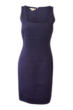 Load image into Gallery viewer, MICHAEL KORS Stretch Wool and Angora Blend Purple Bodycon Dress (6)-Michael Kors-The Freperie
