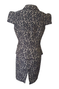 MICHAEL KORS Wool Blend Floral Lace Applique Dress Jacket Set (6) The Freperie MICHAEL KORS Wool Blend Floral Lace Applique Dress Jacket Set (6) The Freperie