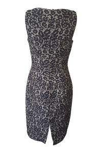 MICHAEL KORS Wool Blend Floral Print Lace Patterned Dress Suit (6)-Michael Kors-The Freperie