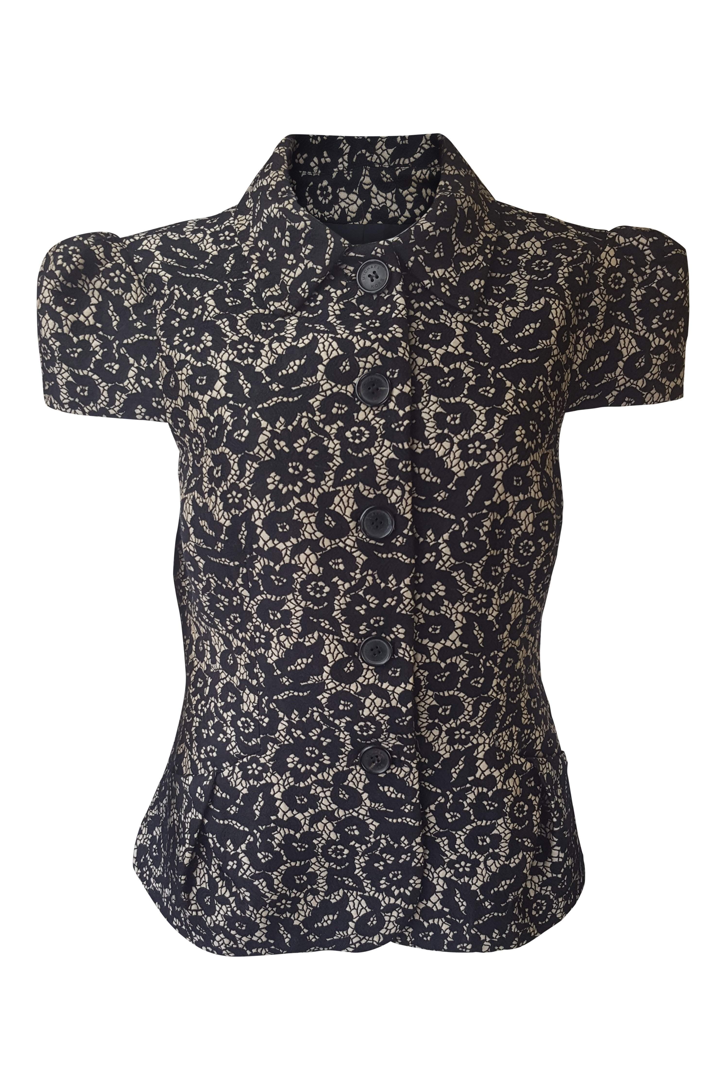 MICHAEL KORS Wool Blend Floral Lace Applique Dress Jacket Set (6) The Freperie MICHAEL KORS Wool Blend Floral Lace Applique Dress Jacket Set (6) The Freperie