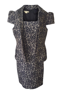 MICHAEL KORS Wool Blend Floral Lace Applique Dress Jacket Set (6) The Freperie MICHAEL KORS Wool Blend Floral Lace Applique Dress Jacket Set (6) The Freperie
