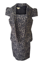 Load image into Gallery viewer, MICHAEL KORS Wool Blend Floral Print Lace Patterned Dress Suit (6)-Michael Kors-The Freperie
