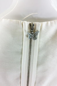MISS SIXTY Ivory Jewel Embellished Dress (UK 10)-MISS SIXTY-The Freperie
