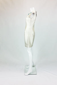 MISS SIXTY Ivory Jewel Embellished Dress (UK 10)-MISS SIXTY-The Freperie