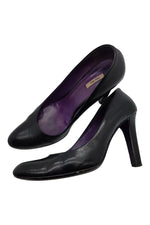 Load image into Gallery viewer, MIU MIU Plain Black Court Shoes (36)-Miu Miu-The Freperie

