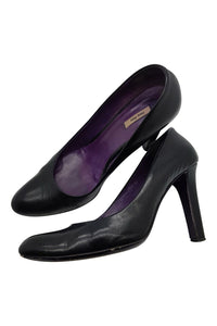 MIU MIU Plain Black Court Shoes (36)-Miu Miu-The Freperie