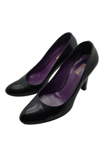 Load image into Gallery viewer, MIU MIU Plain Black Court Shoes (36)-Miu Miu-The Freperie
