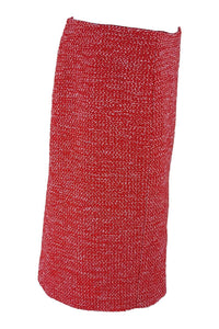 MOSCHINO Red Speckled Cotton Blend Mini Skirt (IT 48)-Moschino-The Freperie