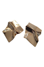 Load image into Gallery viewer, MeMe London 18k Gold Plated Sheet Metal Flavio Earrings (L)-MeMe London-The Freperie
