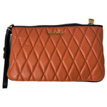 Load image into Gallery viewer, Miu Miu Papaya Biker Wristlet Pouch with Authentication cards-The Freperie
