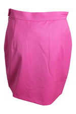 Load image into Gallery viewer, NATASHA ZINKO 100% Wool Hot Pink Slim Fit Mini Skirt (UK 8 | IT 40 | FR 36)-The Freperie
