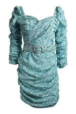 Load image into Gallery viewer, NICHOLAS Blue White Crossover Gathered Dress (AU 10 | UK 10 | IT 42)-Nicholas-The Freperie
