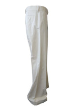 Load image into Gallery viewer, NICOLE FARHI 100% Cotton Cream Wide Straight Leg Trousers (UK 12)-Nicole Farhi-The Freperie
