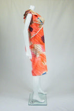 Load image into Gallery viewer, NICOLE FARHI Silk Mix One Shoulder Dress UK 10-Nicole Farhi-The Freperie
