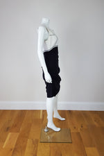 Load image into Gallery viewer, NICOLE MILLER Silk Mix Black and White Dress (S)-Nicole Miller-The Freperie
