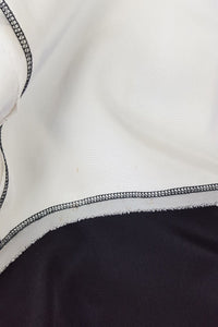 NICOLE MILLER Silk Mix Black and White Dress (S)-Nicole Miller-The Freperie