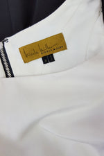 Load image into Gallery viewer, NICOLE MILLER Silk Mix Black and White Dress (S)-Nicole Miller-The Freperie
