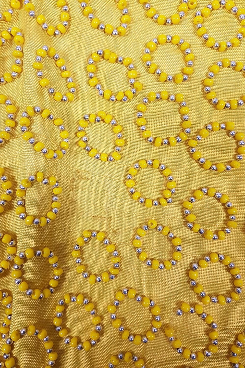 OLEG CASSINI Canary Yellow Silk Suit (s)-Oleg Cassini-The Freperie