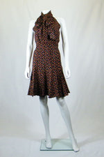 Load image into Gallery viewer, PAUL &amp; JOE Paris Domino Polka Dot Pussy Bow Dress (UK 8)-Paul &amp; Joe Paris-The Freperie
