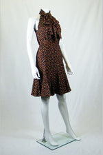 Load image into Gallery viewer, PAUL &amp; JOE Paris Domino Polka Dot Pussy Bow Dress (UK 8)-Paul &amp; Joe Paris-The Freperie
