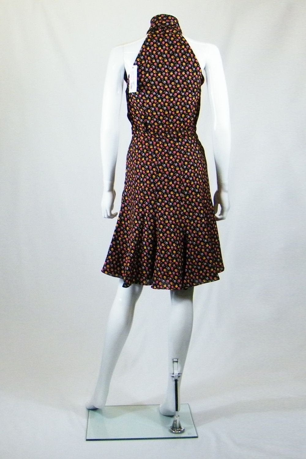 PAUL & JOE Paris Domino Polka Dot Pussy Bow Dress (UK 8)-Paul & Joe Paris-The Freperie